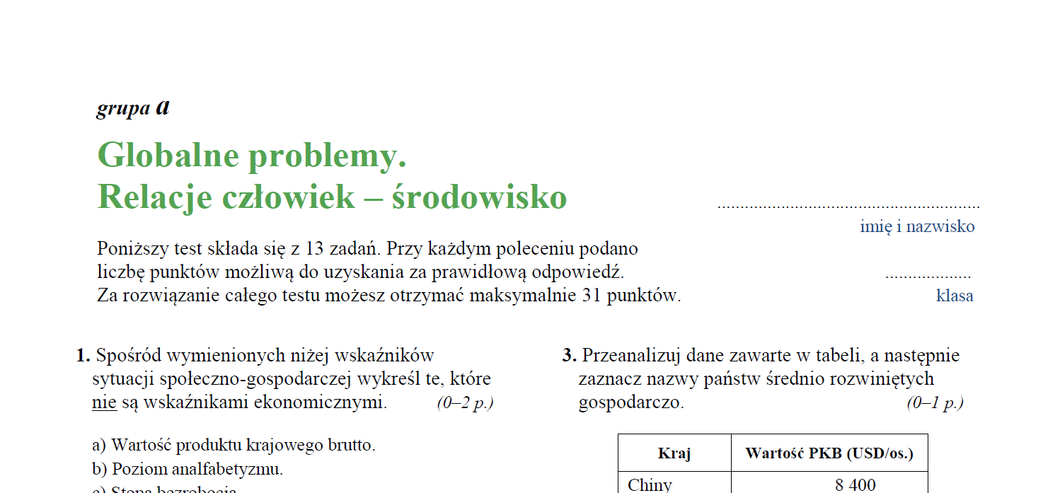 Ludność I Urbanizacja Sprawdzian Oblicza Geografii 2 Nowa Era Obszar Ludnosc I Urbanizacja W Polsce Sprawdzian Nowa Era Odpowiedzi