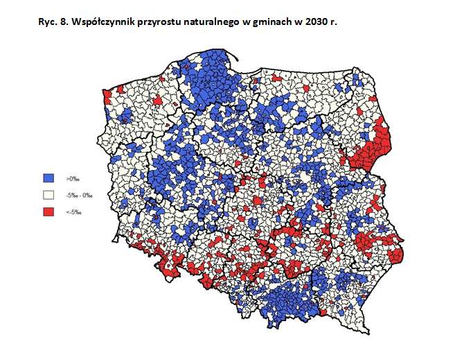Ludność w Polsce prognozy na 2030 rok przyrost naturalny demografia GUS Wsplczynnik Przyrostu Naturalnego W Polsce
