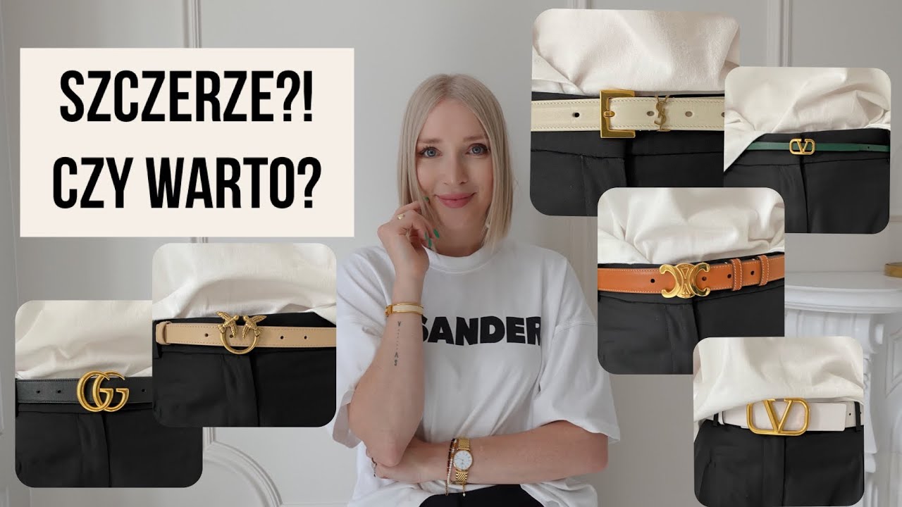 LUKSUSOWE PASKI PO LATACH Pasek Gucci, Celine, YSL, Valentino, Pinko Jaką Trzeba Mieć średnią Aby Mieć Czerwony Pasek