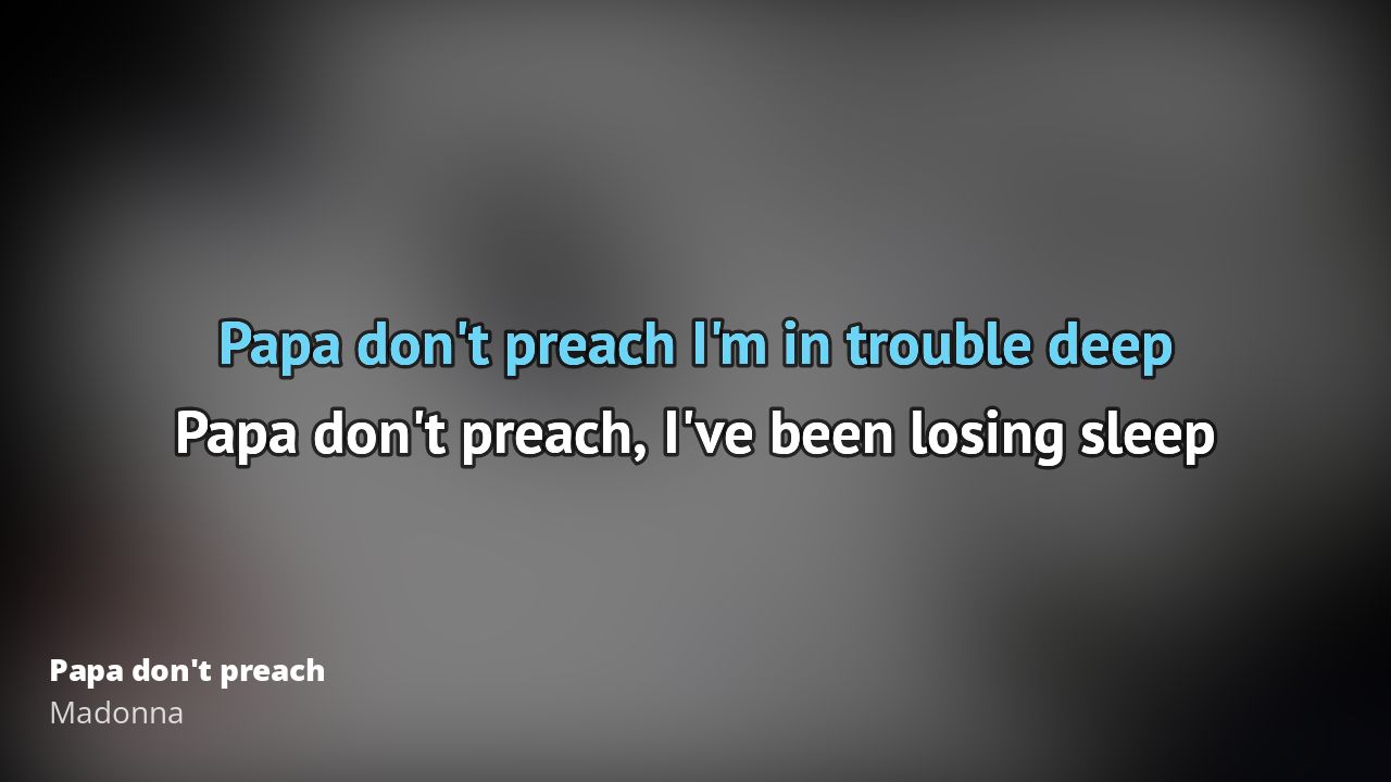 Madonna – Papa don't preach | Tekst piosenki, tłumaczenie i teledysk Madonna Papa Don T Preach Teledysk