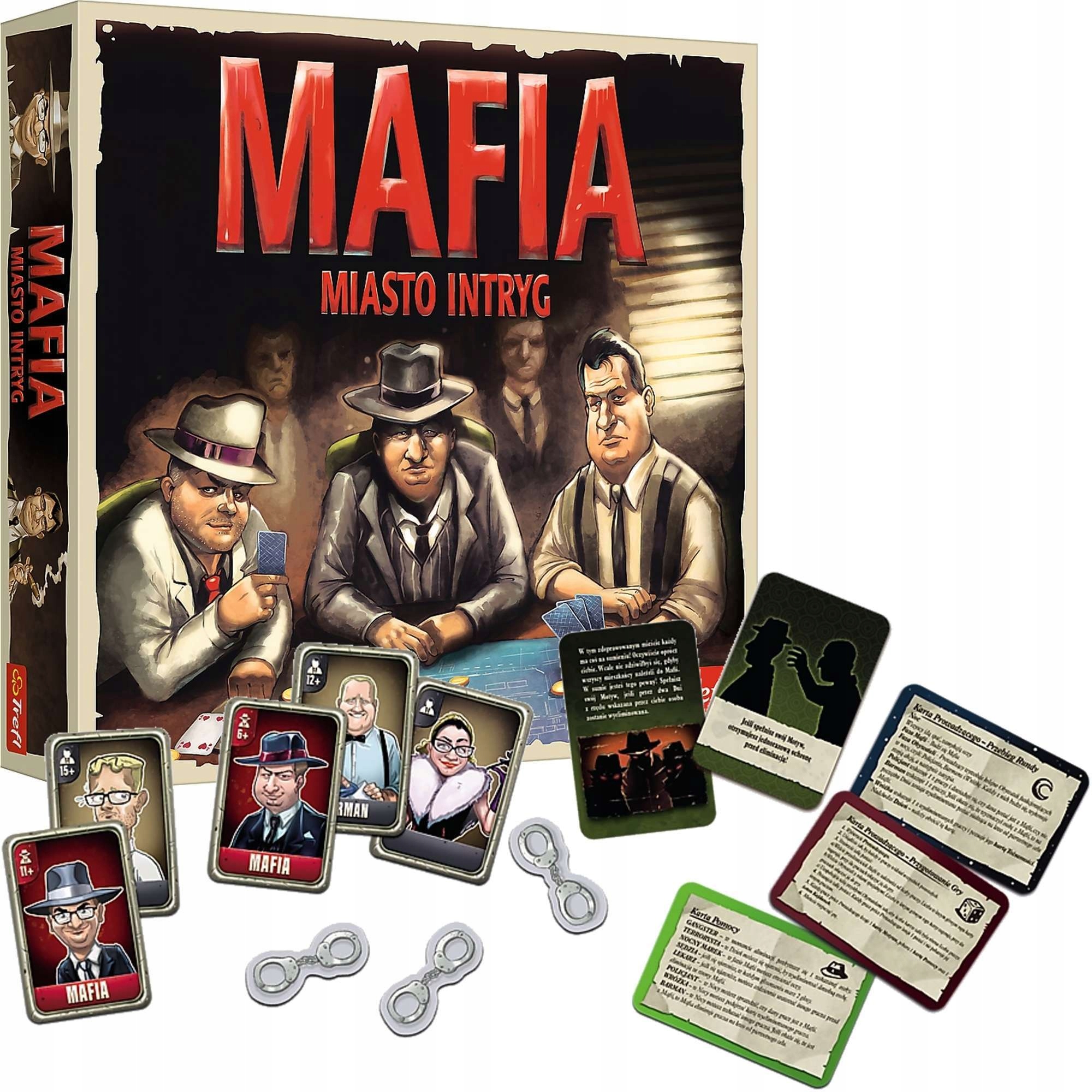 MAFIA MIASTO INTRYG - Gra planszowa TREFL 02297 - Stan: nowy 37 zł Gra Podobna Do Lotto Popularna W Usa I Kanadzie