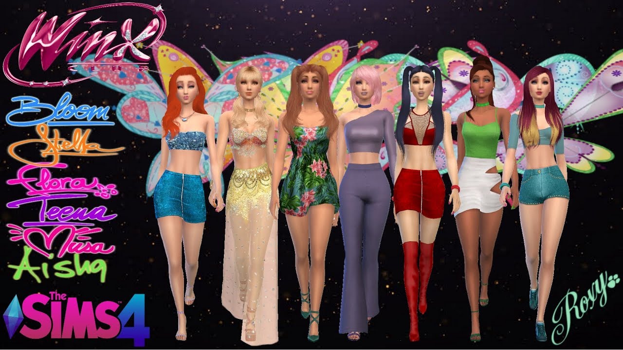 Making The Winx Club in The Sims 4 - Create A Sim | CC Linked Below The Sims 4 Winx Club Cc