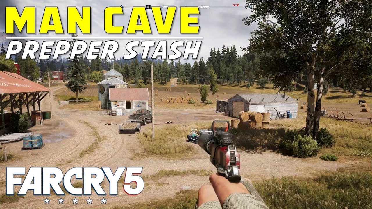 Man Cave | Prepper Stash Location & Solution | Sunrise Threshing Secret Far Cry 5 Man Cave