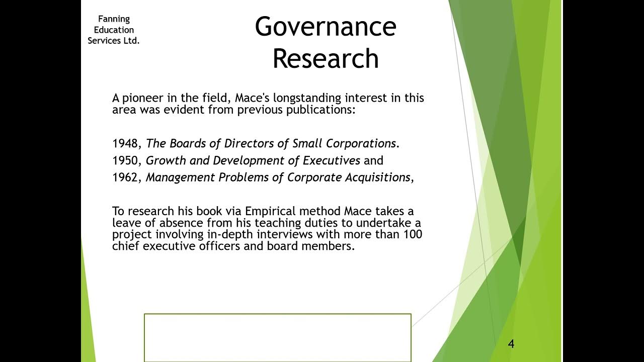 Managerial Hegemony Theory Corporate Governance