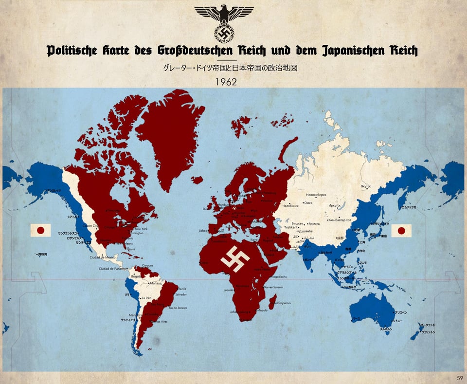 Map of the world from the TV series “The Man in the High Castle” : MapPorn Man In The High Castle Map