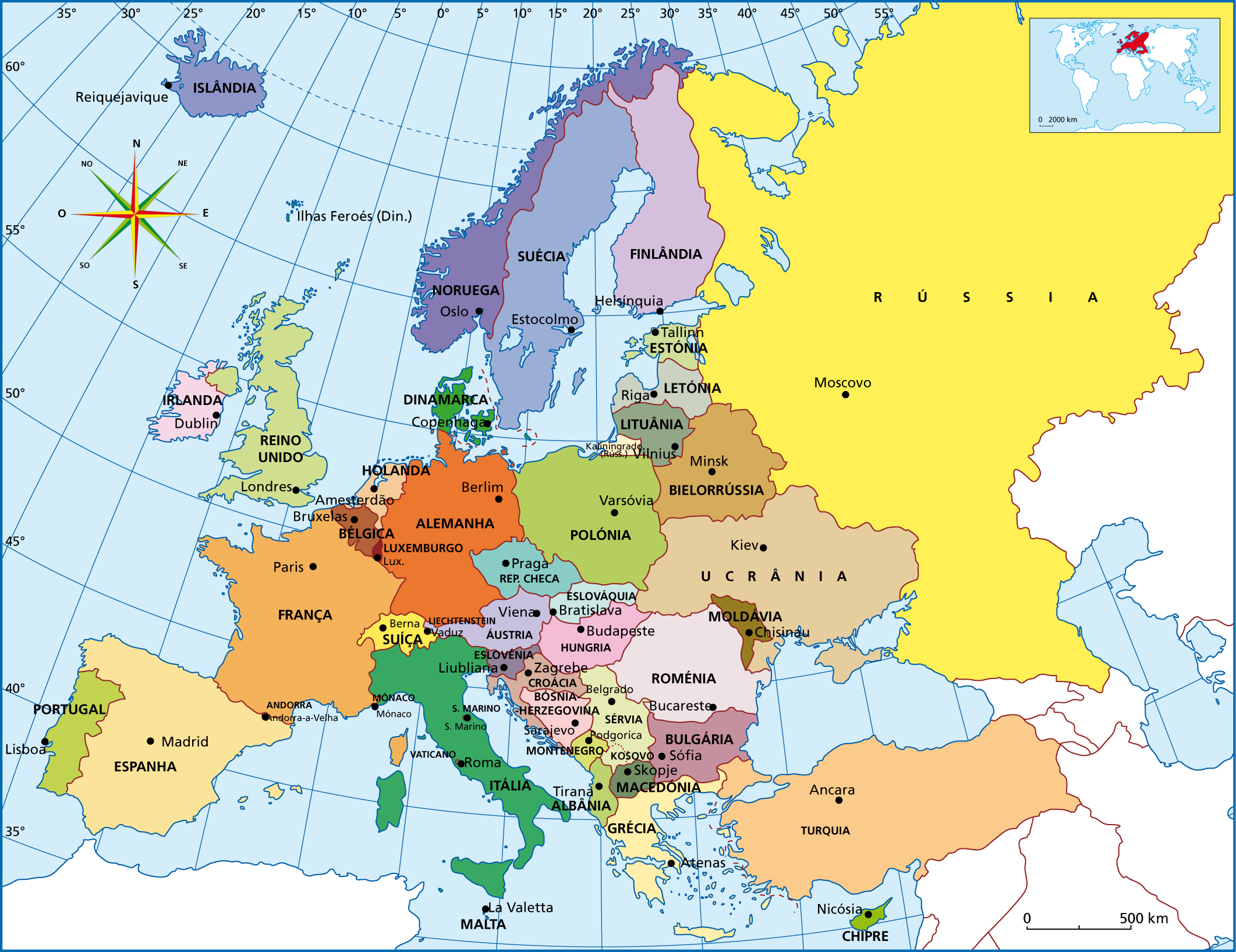 Mapa Europa Política Europa I świat Po Wiośnie Ludów Test Podsumowujący Rozdział Iii