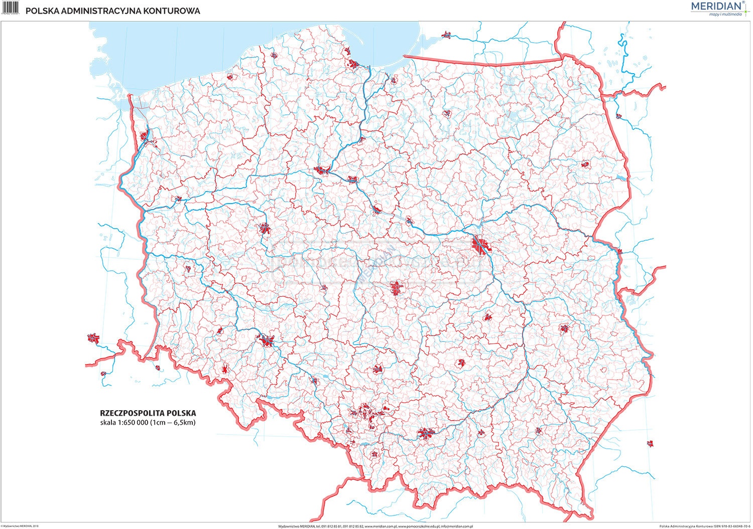 Mapa Konturowa Polski Ukształtowanie Powierzchni Polski Mapa Konturowa