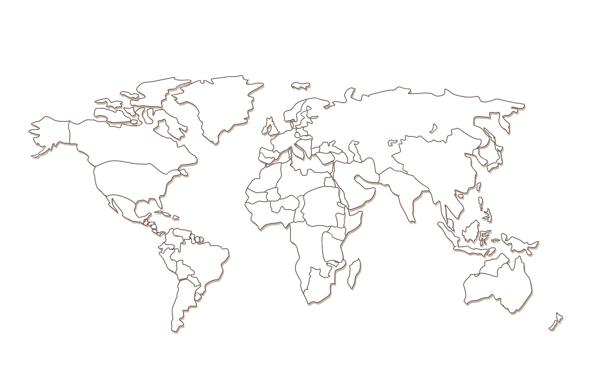 Mapa Konturowa Swiata Images Mapa Konturowa Z Rzekami Swiata