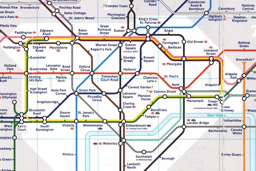 Mapa Metro W Londynie Budowa Centralnego Odcinka Ii Linii Metra