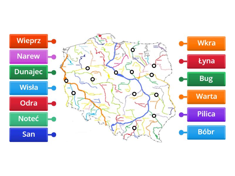 Mapa rzek w Polsce - Labelled diagram Wody Rzek W Karpatach Są Słabej Jakości