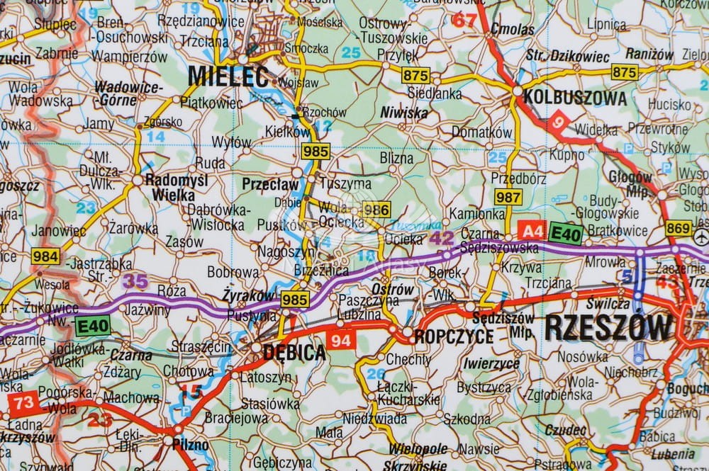 Mapa Samochodowa Polski Aktualna Mapa Samochodowa Polski 2019