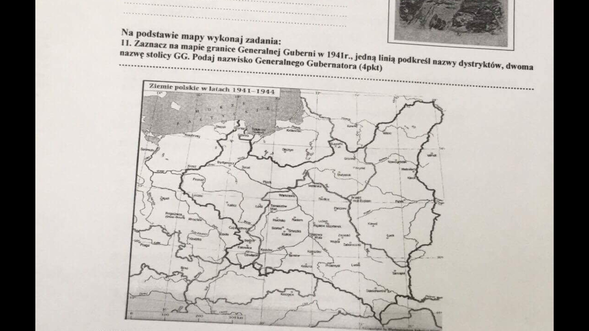 Mapka z historii do rozwiązania, Polacy podczas II wojny światowej Test Z 2 Wojny Swiatowej Kl 8