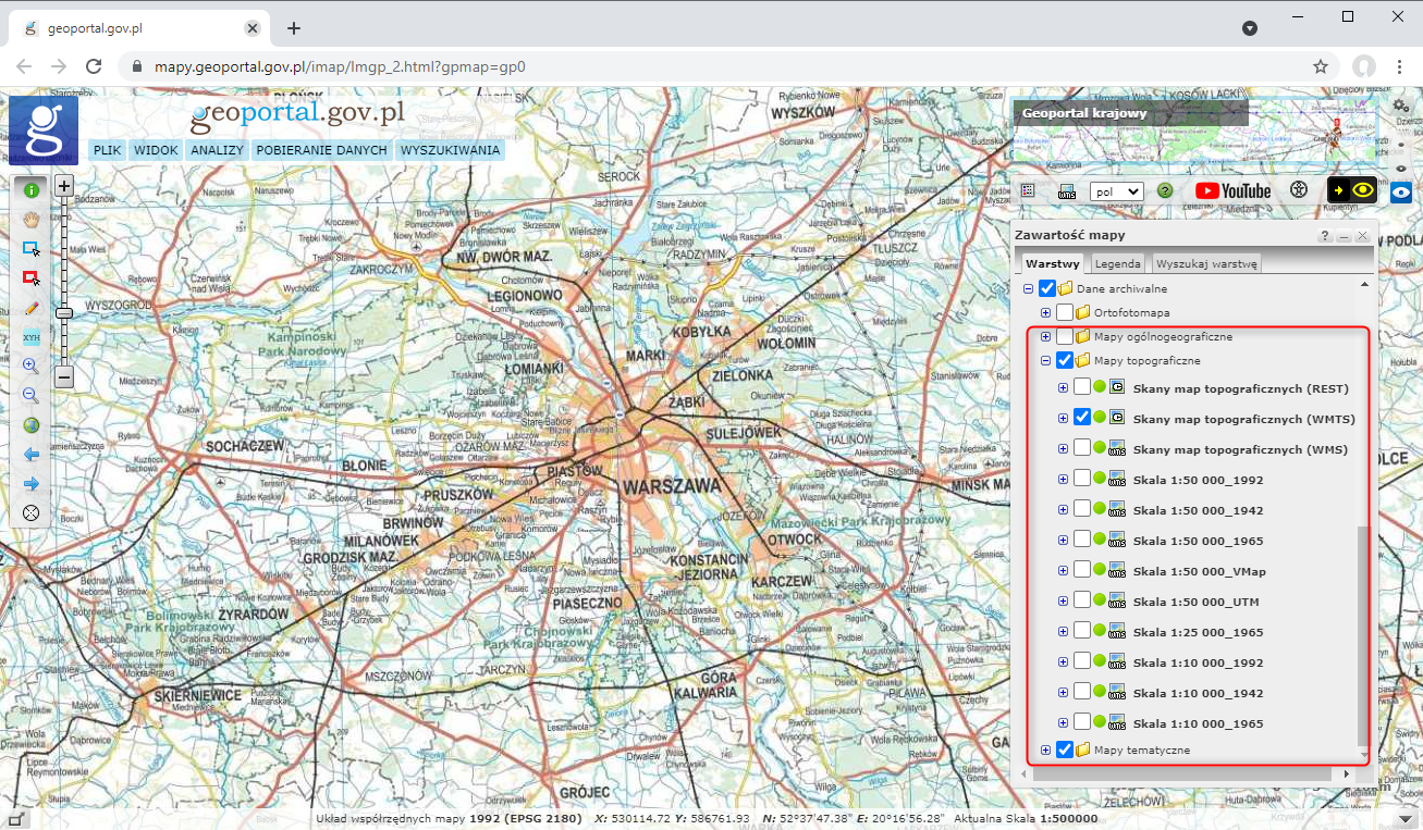 Maps – Geoportal.gov.pl Mapy Sztabowe Polski Mapy Topograficzne Wojskowe 2013