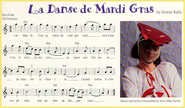 mardi gras english La Danse De Mardi Gras Lyrics