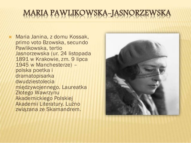 Maria Pawlikowska Jasnorzewska Wiersze Pdf