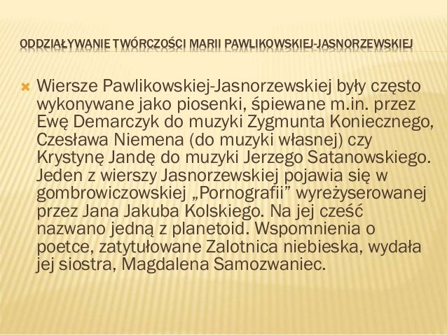 Maria Pawlikowska Jasnorzewska Maria Pawlikowska Jasnorzewska Nike Tekst