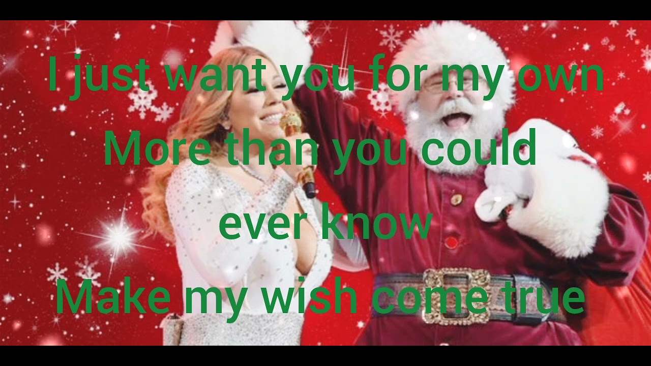 Mariah Carey - all I want for Christmas is you (lyrics) - YouTube Mariah Carey All I Want For Christmas Is You Tekst
