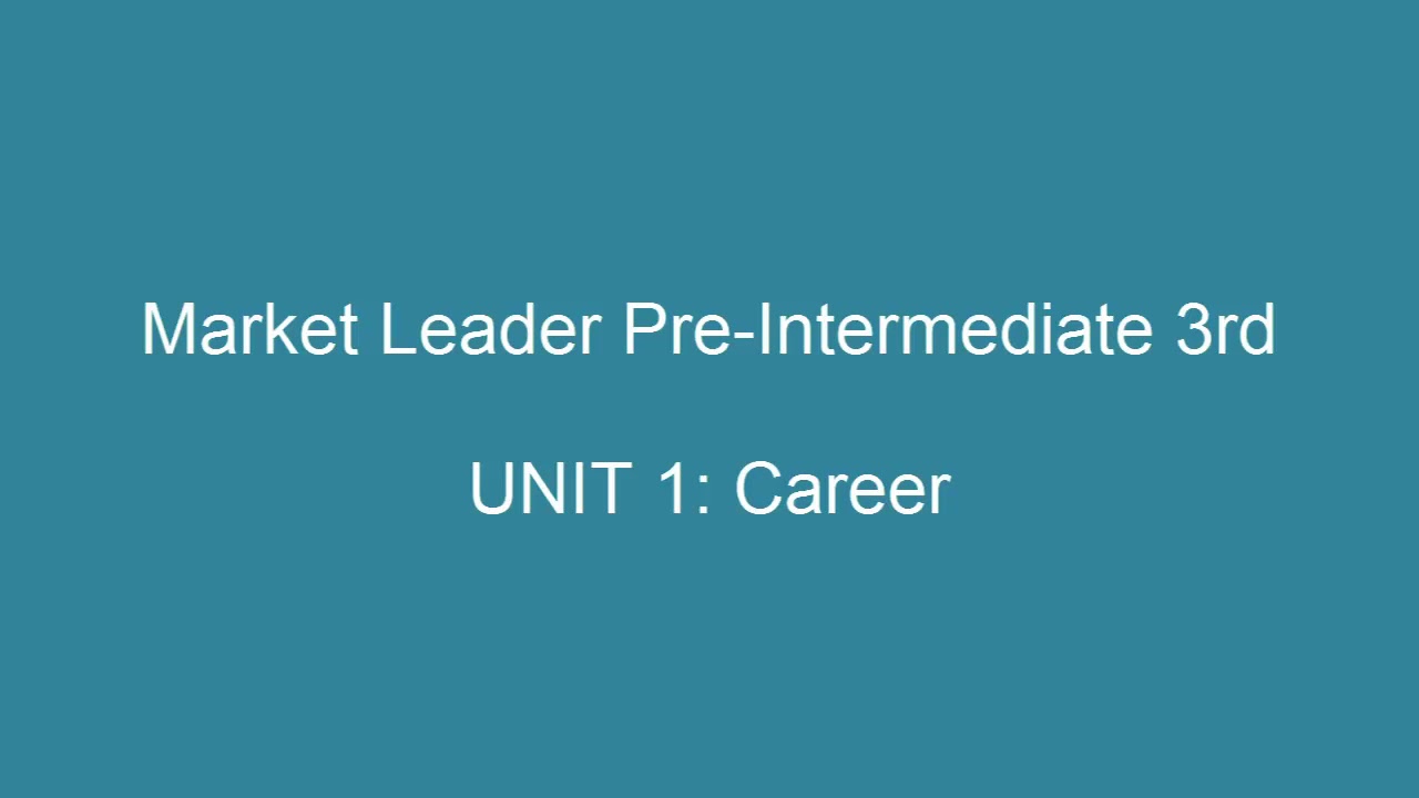 Market Leader Intermediate 3rd Edition Pdf Workbook