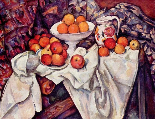 Cezanne Martwa Natura Z Jabłkami I Pomarańczami