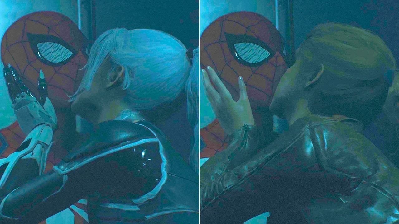 Spider Man Ps4 Black Cat Kiss