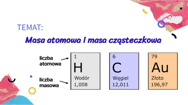 Masa Atomowa A Masa Cząsteczkowa