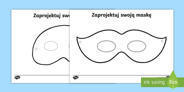 Maski z papieru | Szablony Do Wycięcia - Twinkl Jak Zrobic Maske Z Papieru Dla Dzieci