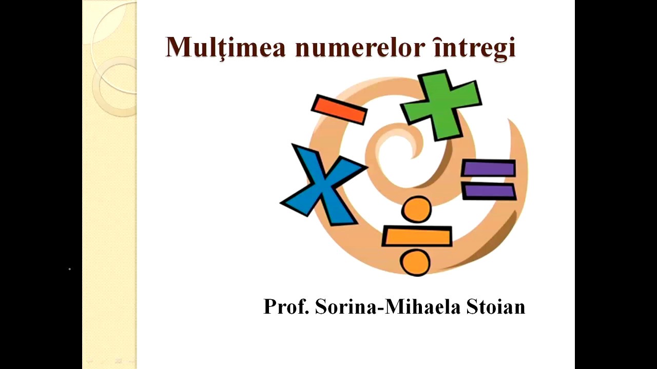 Matematica Gimnaziu Multimea numerelor intregi - YouTube Numere Intregi In Viata Noastra