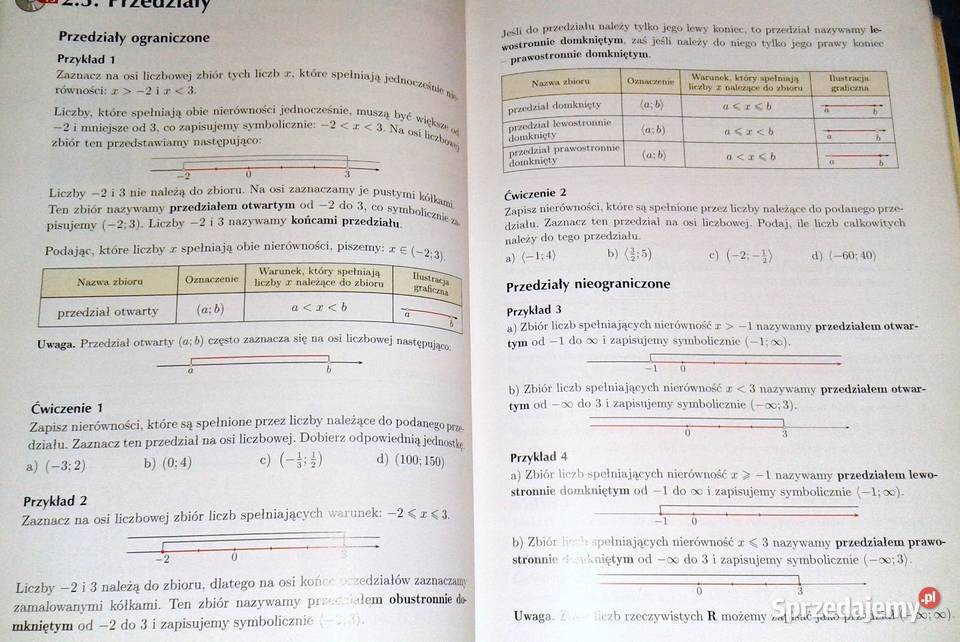 Język Matematyki Sprawdzian 1 Technikum