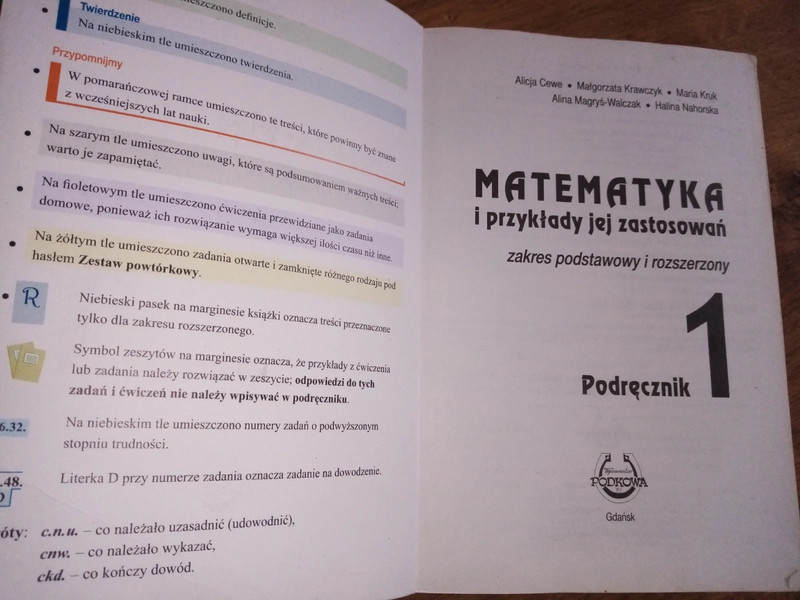 Matematyka i przykłady jej zastosowań zakres rozszerzony klasa 1 liceum Matematyka Podręcznik Klasa 1 Zakres Rozszerzony Liceum I Technikum Pdf