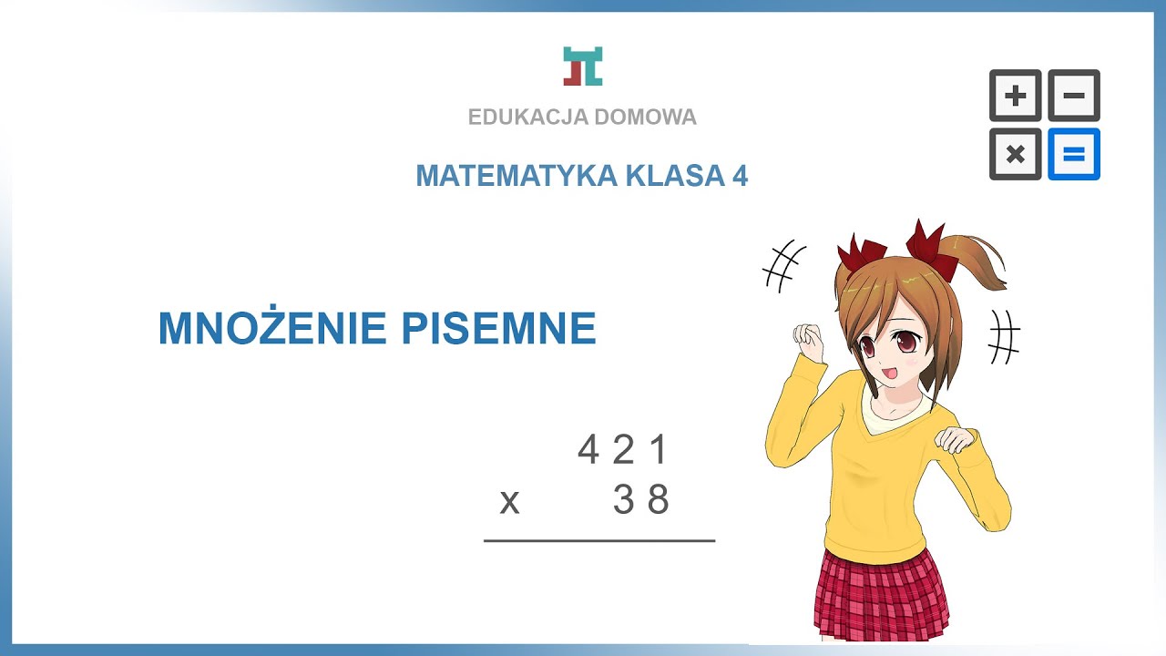 Matematyka klasa 4 - Mnożenie pisemne ZADANIA - YouTube Mnożenie Pisemne Zadania Tekstowe Klasa 4