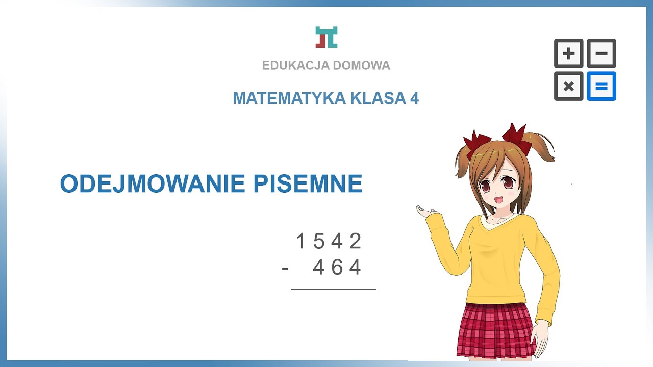 Odejmowanie Pisemne Klasa 4 Pdf