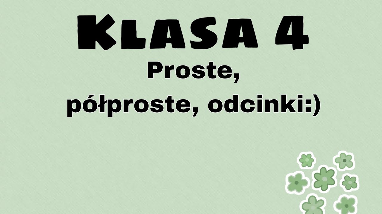 Proste Odcinki Kąty Sprawdzian Kl 4 Pdf