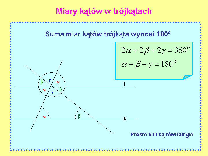 Miary Katw W Trjkacie Matemaks