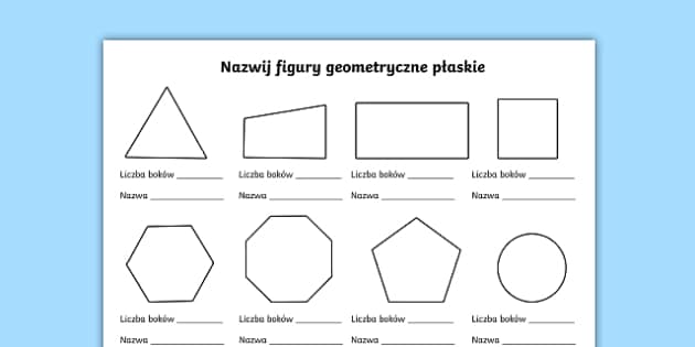 Figury Geometryczne Na Plaszczyznie Klasa 8 Sprawdzian
