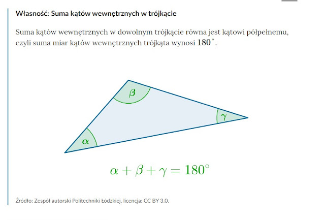 Matematyka uczy: Obliczanie kątów w trójkącie - kl.5 Obliczanie Miar Kątów Zadania Klasa 5
