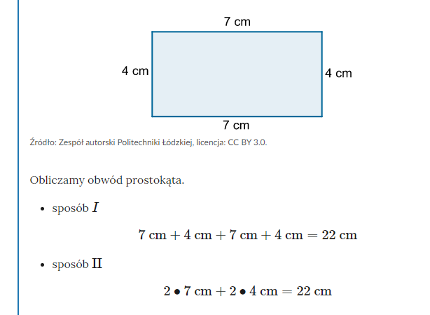 Matematyka uczy: Obwody prostokątów i kwadratów - kl.4 Obwód Prostokąta I Kwadratu Sprawdzian Klasa 4