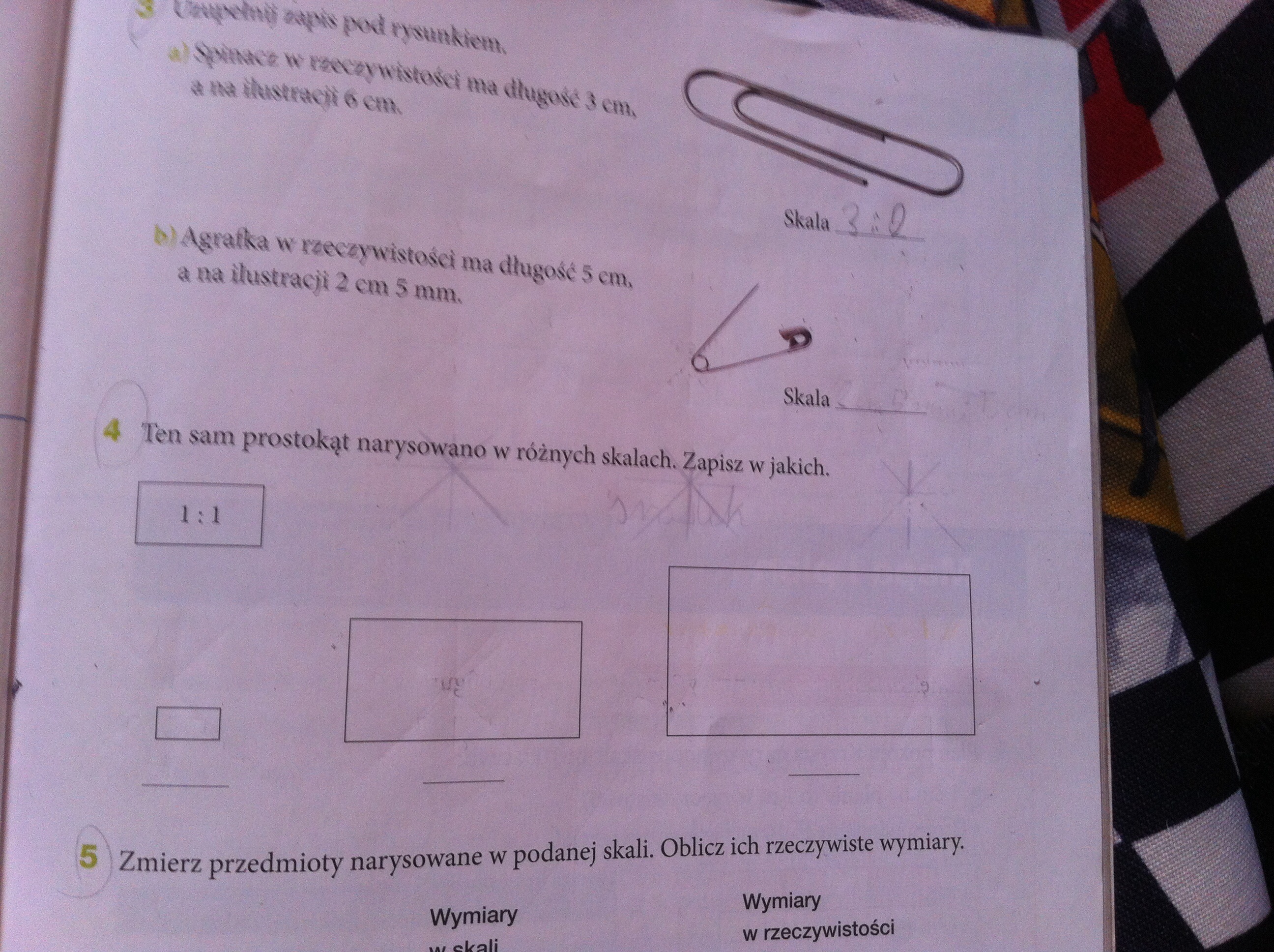 Matematyka z kluczem cw.4 str.81kl.4 ten sam prostokot narysowano w Ten Sam Prostokąt Narysowano W Różnych Skalach Zapisz W Jakich