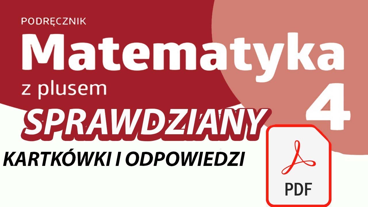 Sprawdziany Matematyka Z Plusem Klasa 4