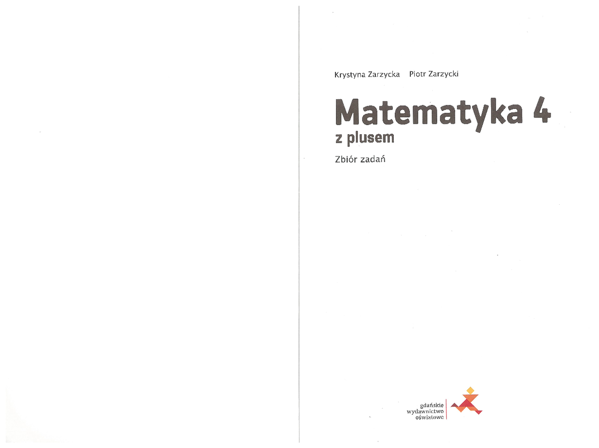 Matematyka Z Plusem 4 Zbior Zadan