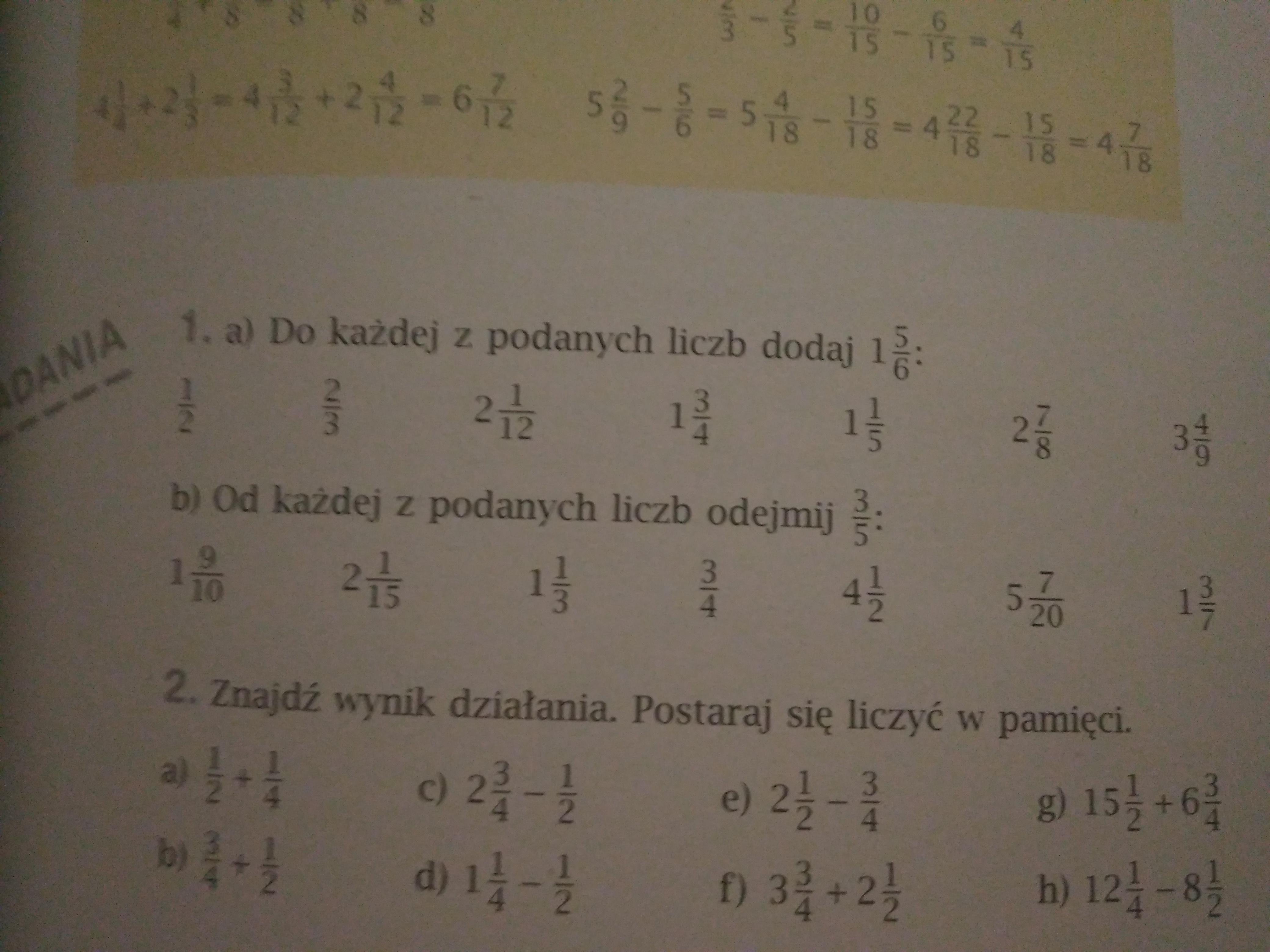 Matematyka z plusem klasa 5 podręcznik str 85 zad 1 a) i b) - Brainly.pl Książka Od Matematyki Klasa 5