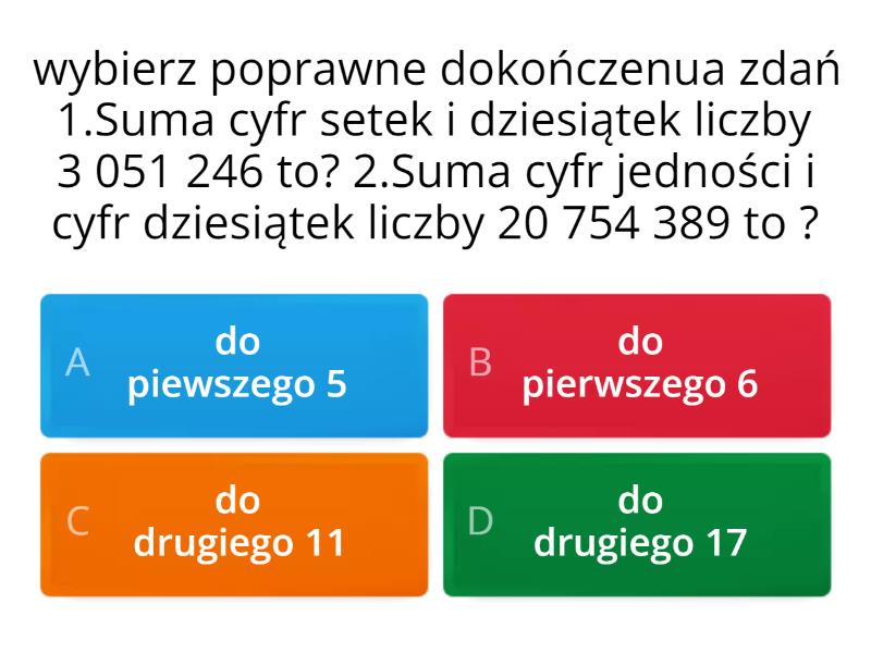 Matematyka Klasa 4 Cwiczenia Wersja C