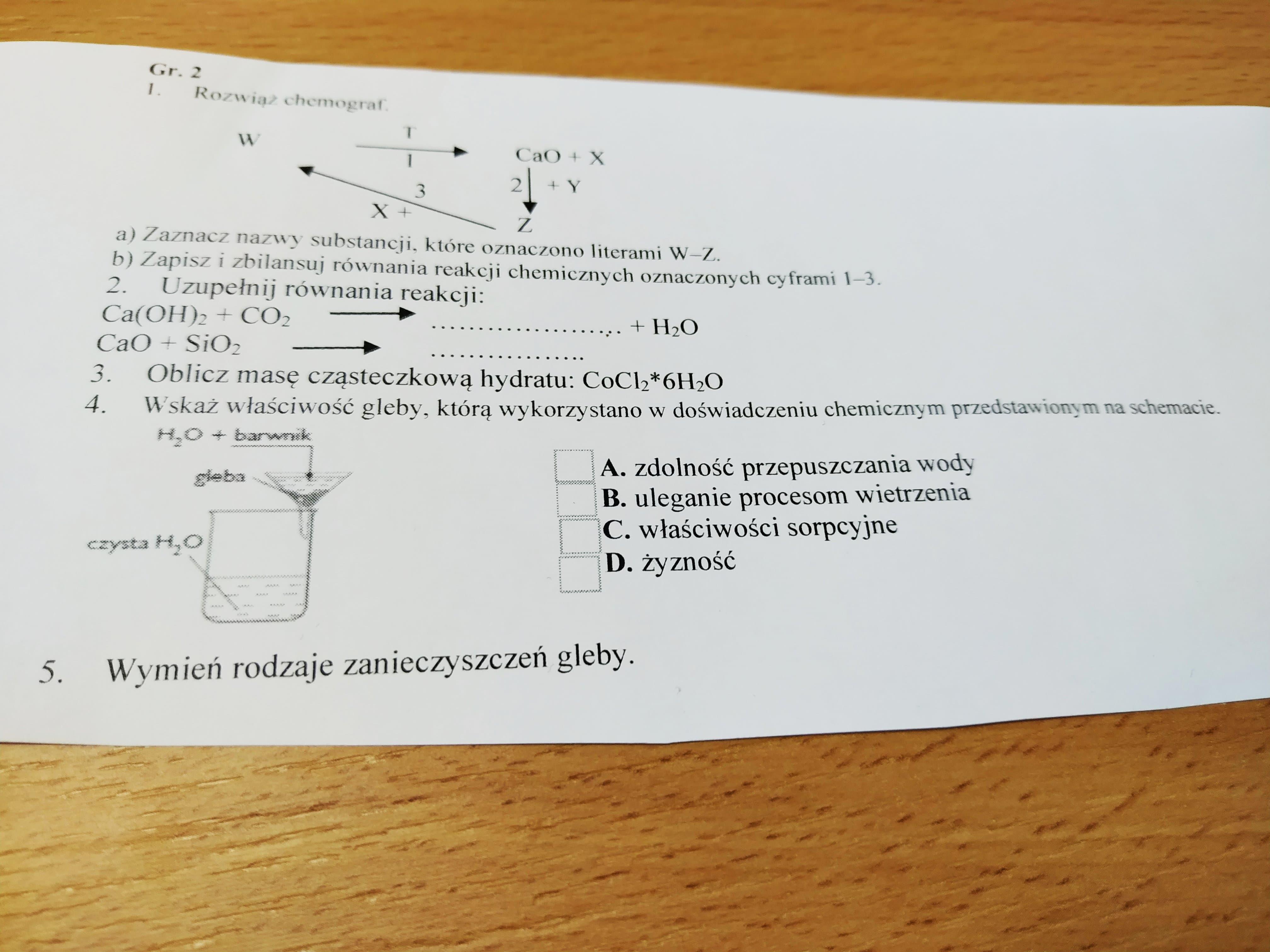 Materialy I Tworzywa Pochodzenia Naturalnego Sprawdzian