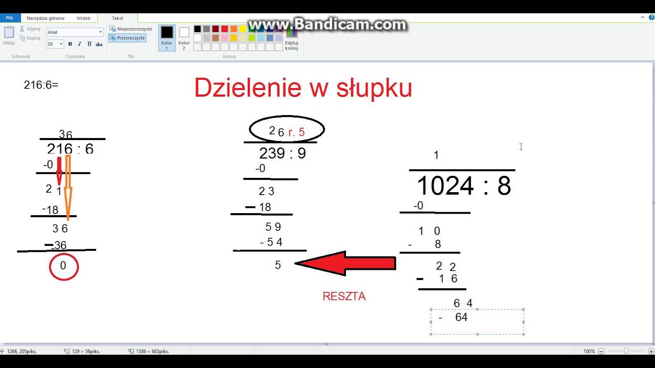 "Mathematica Dark Krzycha" dzielenie w słupku część 2/2 - YouTube Dzielenie W Słupku Z Przecinkiem