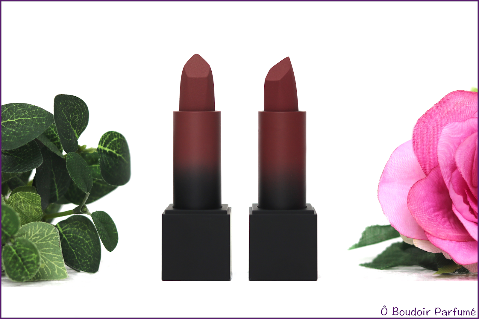 Matte Power Bullet d'Huda Beauty : mi top, mi flop [Revue & Swatches] Huda Beauty Matte Powder Bullet Swatches