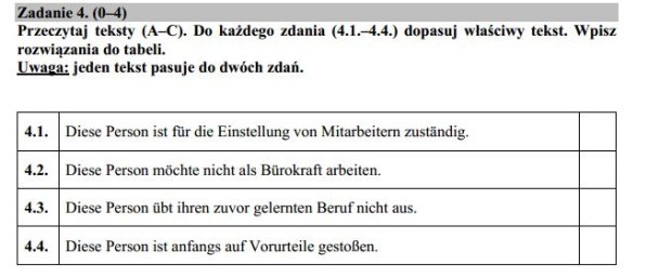 Matura 2016, NIEMIECKI rozszerzony. ODPOWIEDZI, arkusze CKE, zadania ćwiczenia Niemiecki Klasa 7 Odpowiedzi