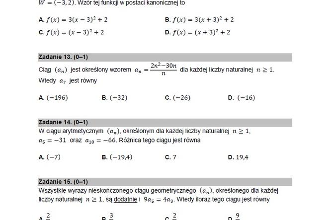 Matura 2022 - MATEMATYKA: arkusze CKE poziom podstawowy - ESKA.pl Egzamin 8 Klasisty 2022 Matematyka