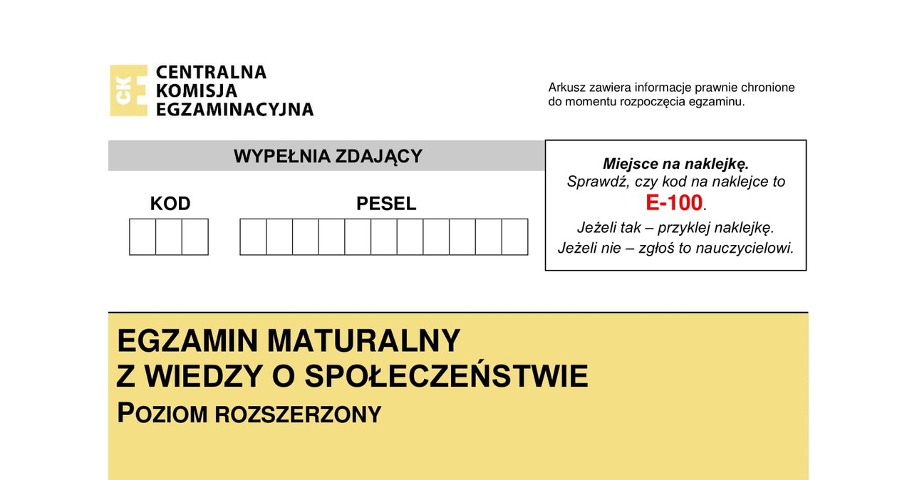 Matura 2022: Maturzyści zdawali rozszerzony WOS. Publikujemy arkusze Sprawdzian Wos Rozszerzony Klasa 1 Dzial 2