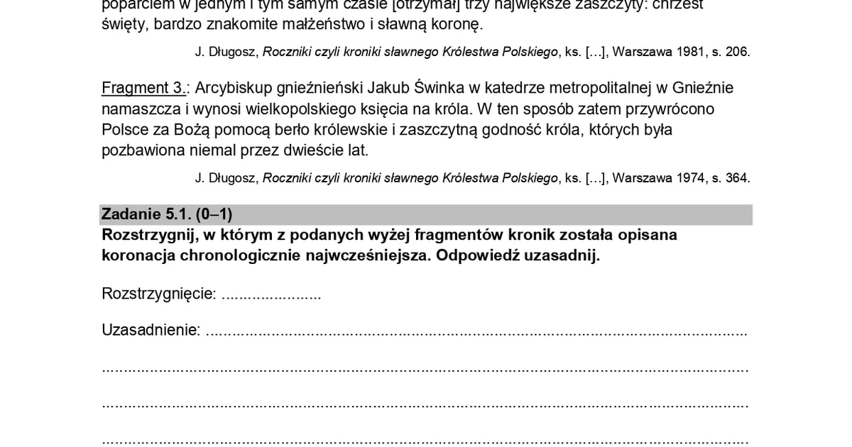 Matura 2023. Egzamin z historii na poziomie rozszerzonym. Zobaczcie za Sprawdzian Z Historii Klasa 8