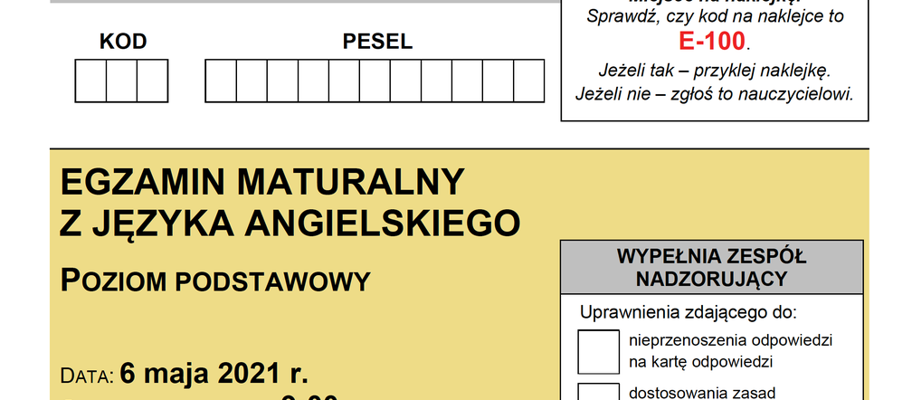 Matura próbna Nowa Era 2022 - język angielski [ARKUSZ, ZADANIA Egzamin ósmoklasisty Angielski Arkusze Pdf Nowa Era