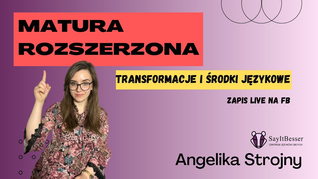 MATURA ROZSZERZONA ANGIELSKI: Transformacje i Środki Językowe - Bez Transformacje Angielski Pdf Z Odpowiedziami Matura Rozszerzona